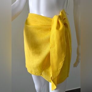 Yellow Wrap Skirt